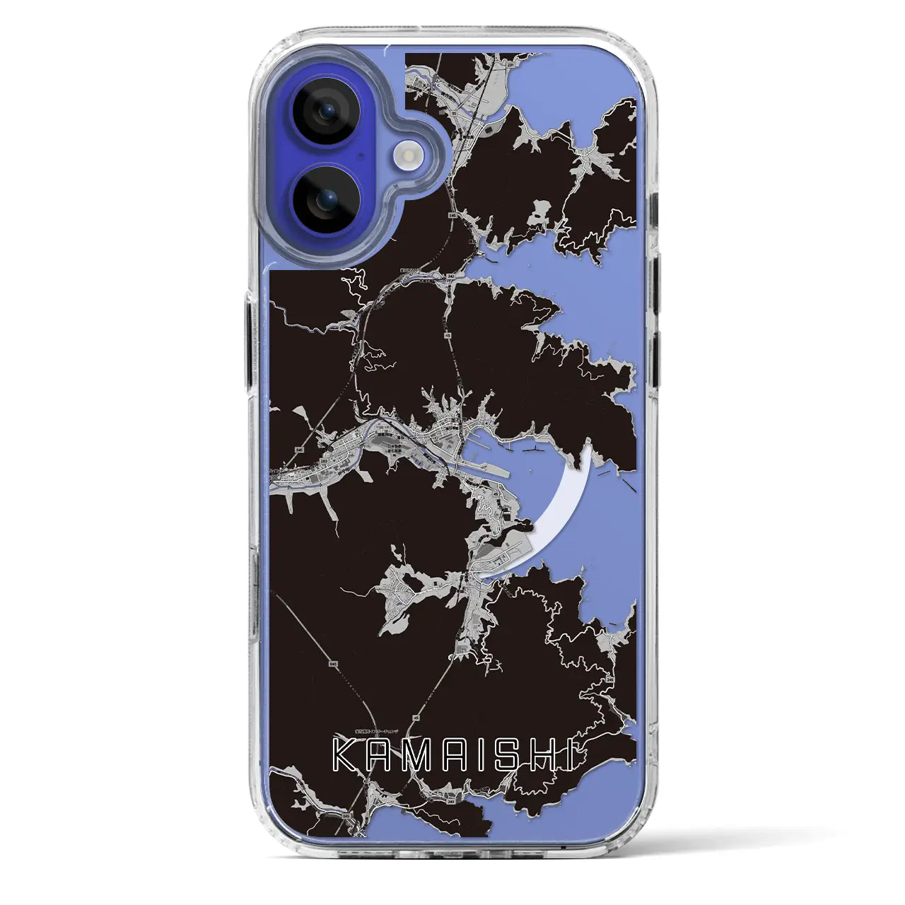 【釜石(岩手県)】地図柄iPhoneケース(MagSafeタイプ)