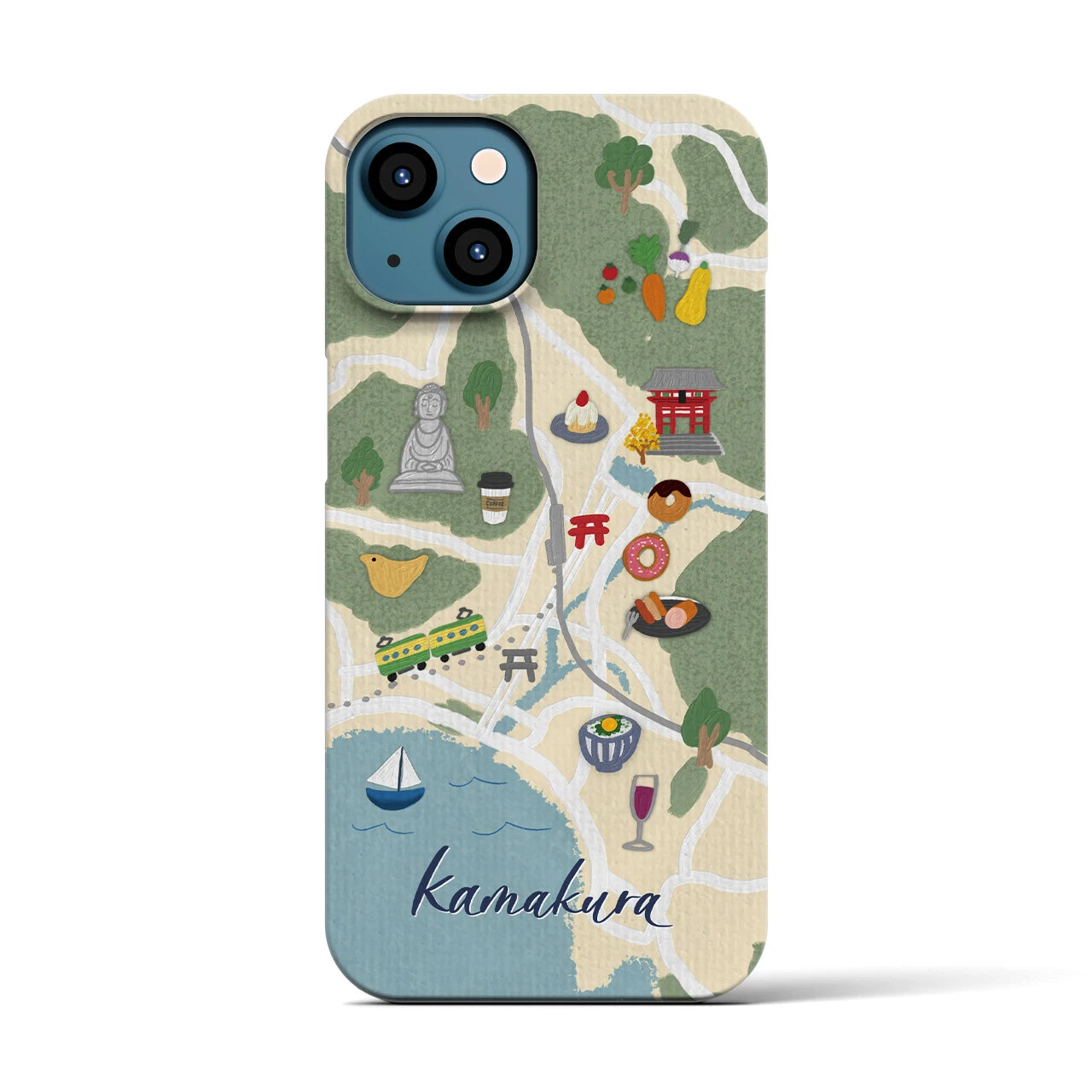 【鎌倉】Walk & Eat iPhoneケース(バックカバータイプ)
