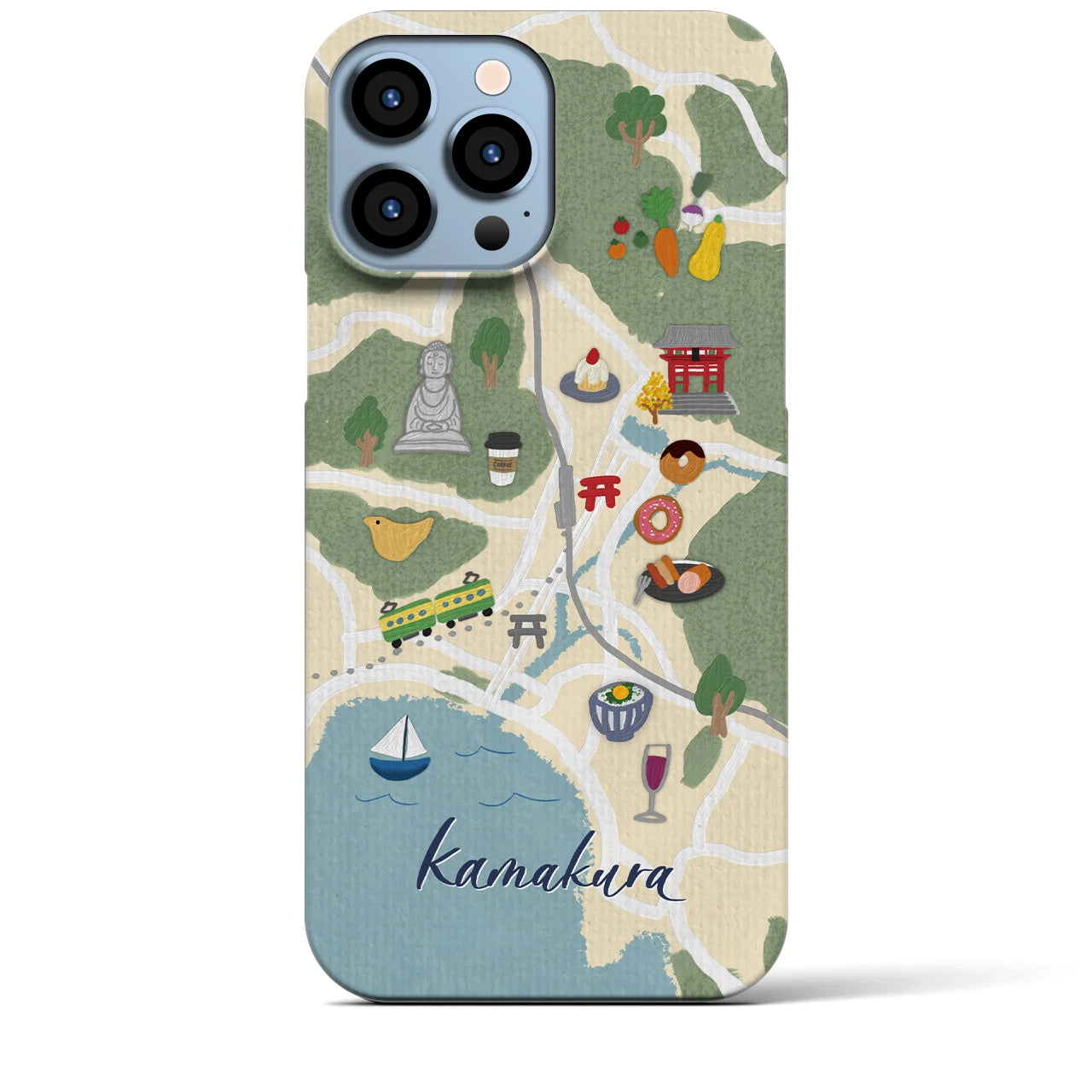 【鎌倉】Walk & Eat iPhoneケース(バックカバータイプ)
