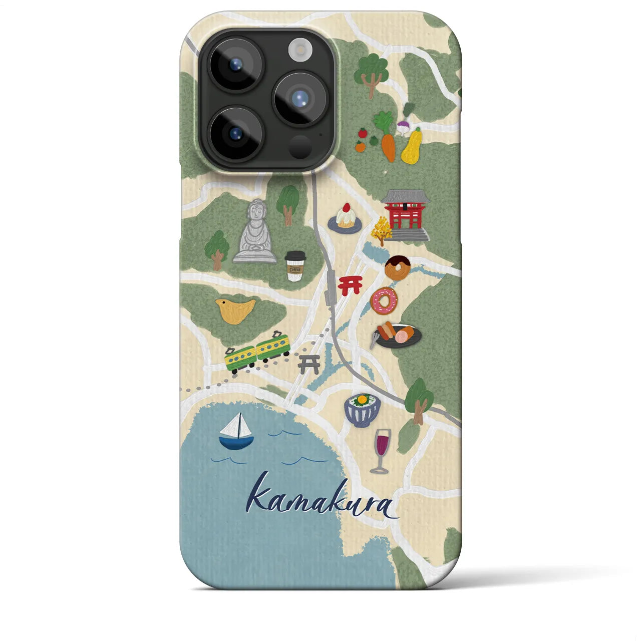 【鎌倉】Walk & Eat iPhoneケース(バックカバータイプ)