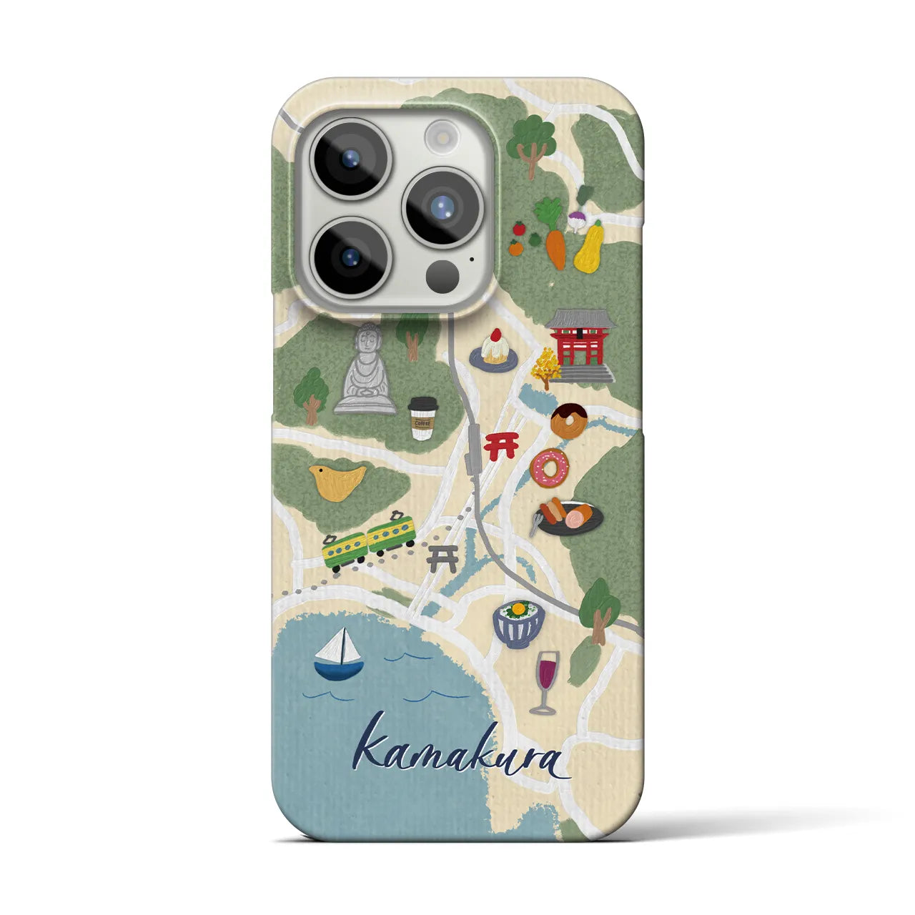 【鎌倉】Walk & Eat iPhoneケース(バックカバータイプ)