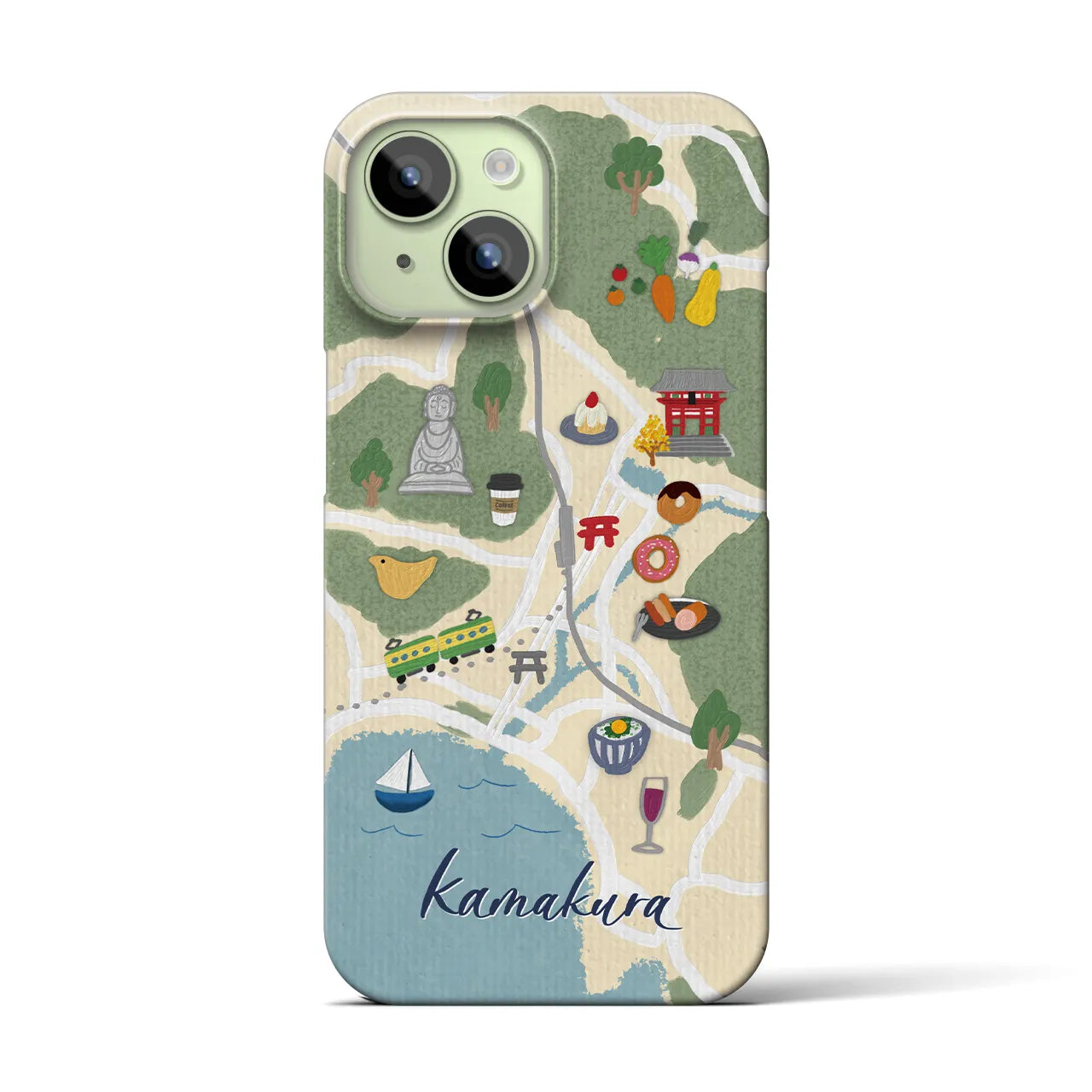 【鎌倉】Walk & Eat iPhoneケース(バックカバータイプ)