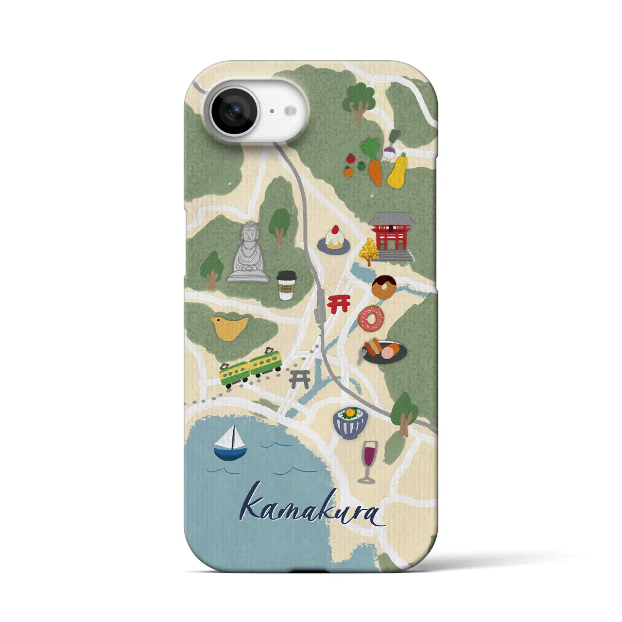 【鎌倉】Walk & Eat iPhoneケース(バックカバータイプ)