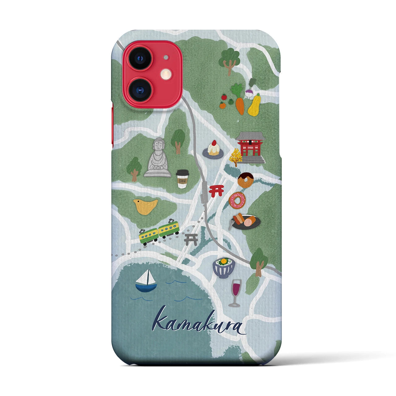 【鎌倉】Walk & Eat iPhoneケース(バックカバータイプ)