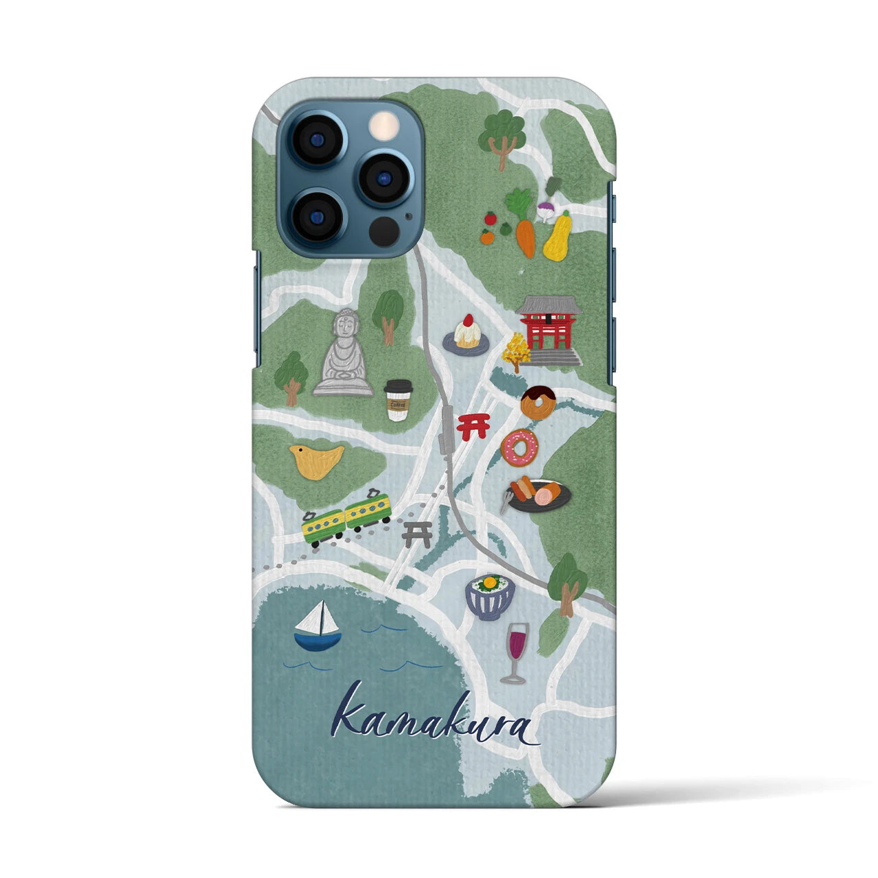 【鎌倉】Walk & Eat iPhoneケース(バックカバータイプ)