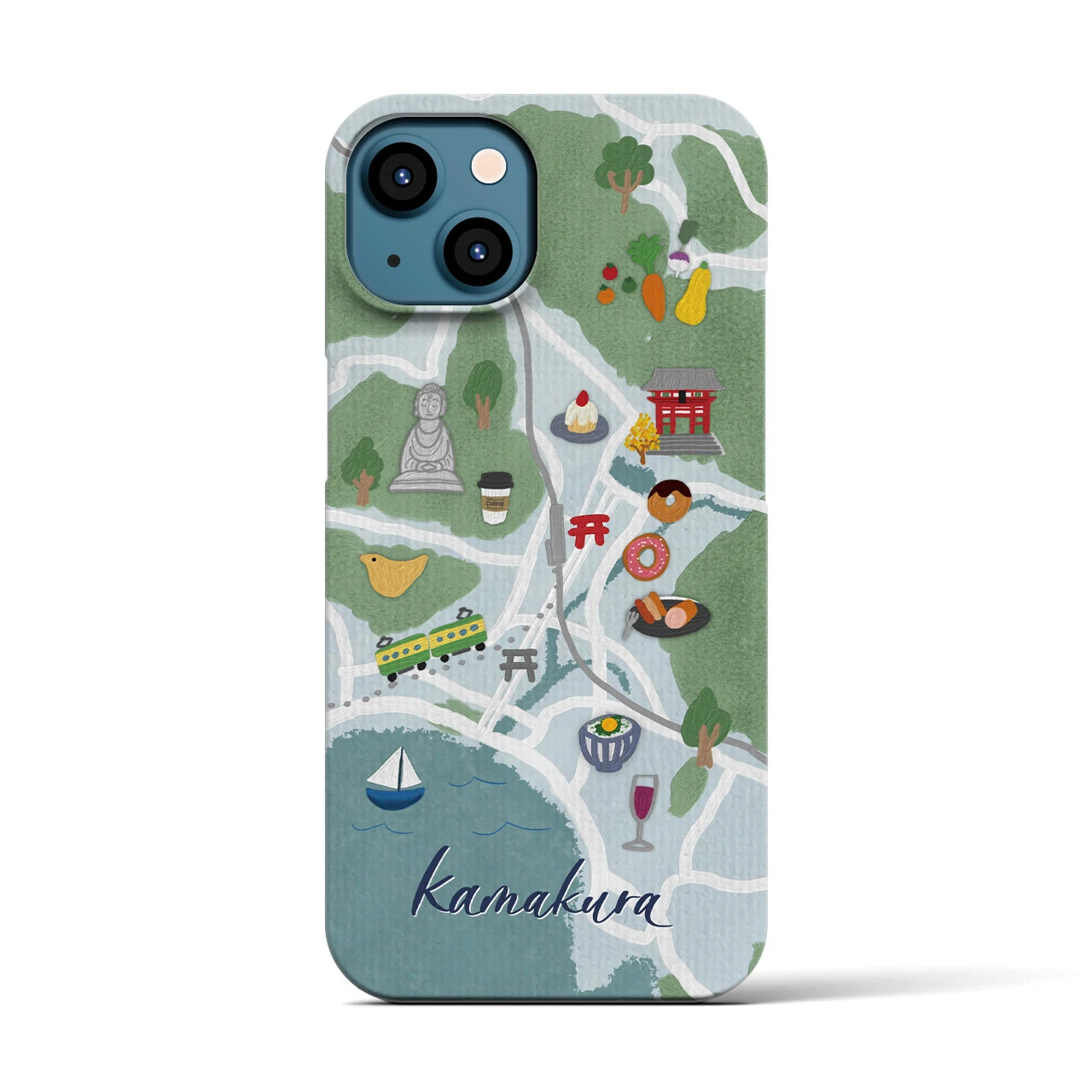 【鎌倉】Walk & Eat iPhoneケース(バックカバータイプ)