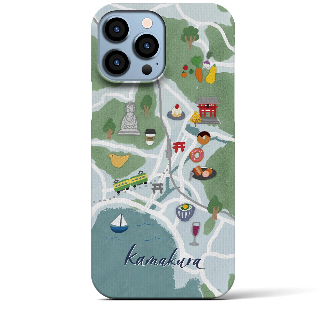 【鎌倉】Walk & Eat iPhoneケース(バックカバータイプ)