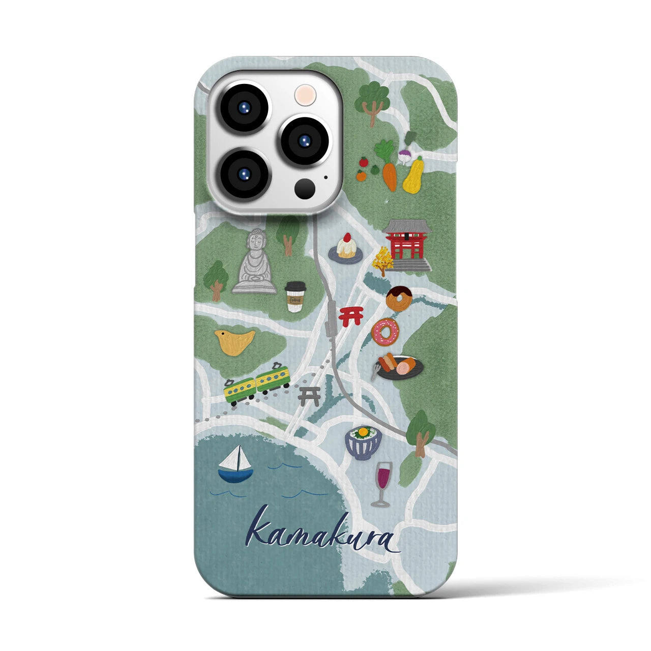 【鎌倉】Walk & Eat iPhoneケース(バックカバータイプ)