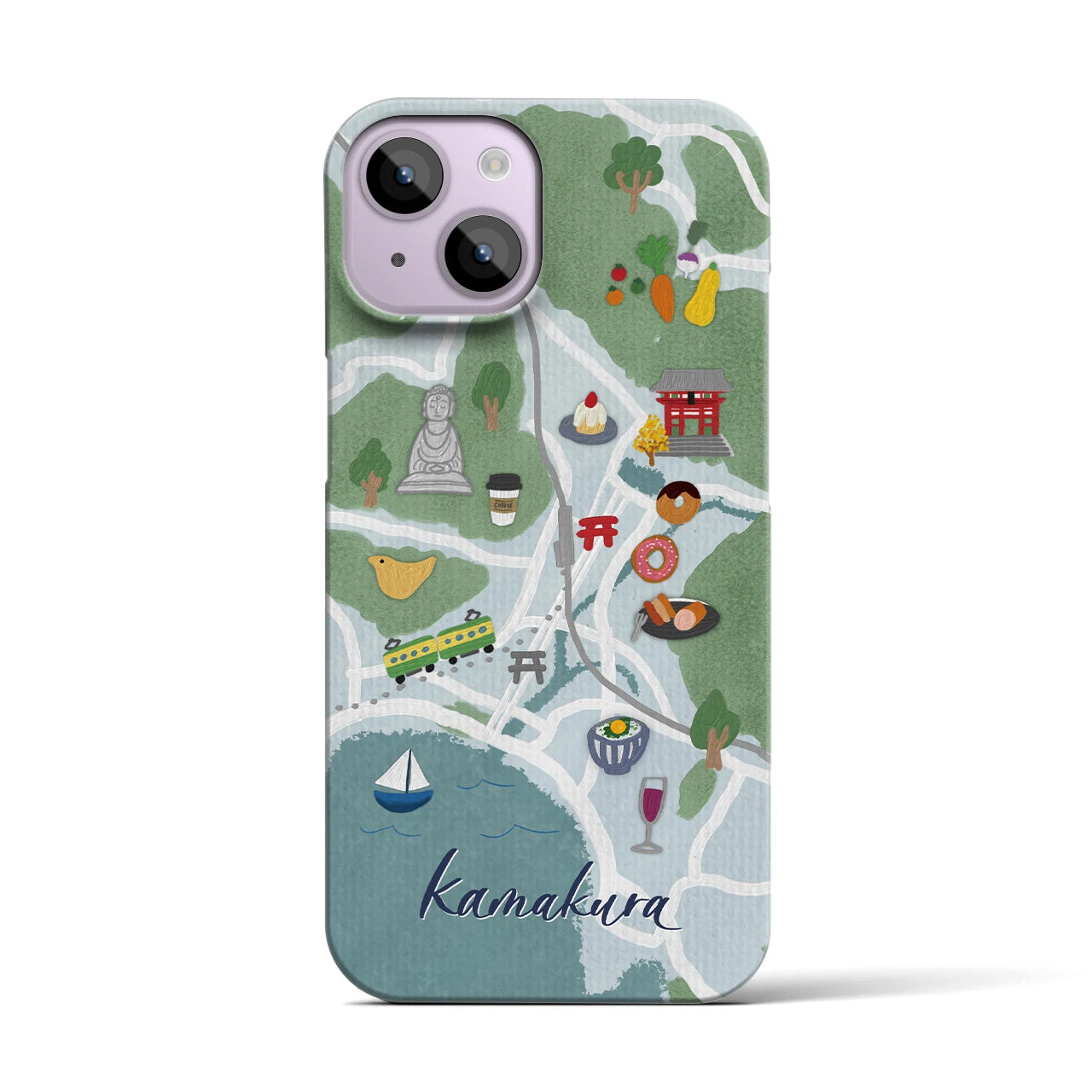 【鎌倉】Walk & Eat iPhoneケース(バックカバータイプ)