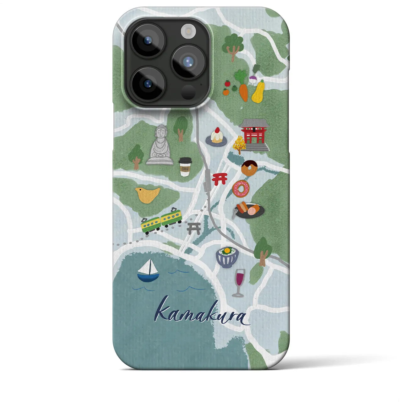 【鎌倉】Walk & Eat iPhoneケース(バックカバータイプ)