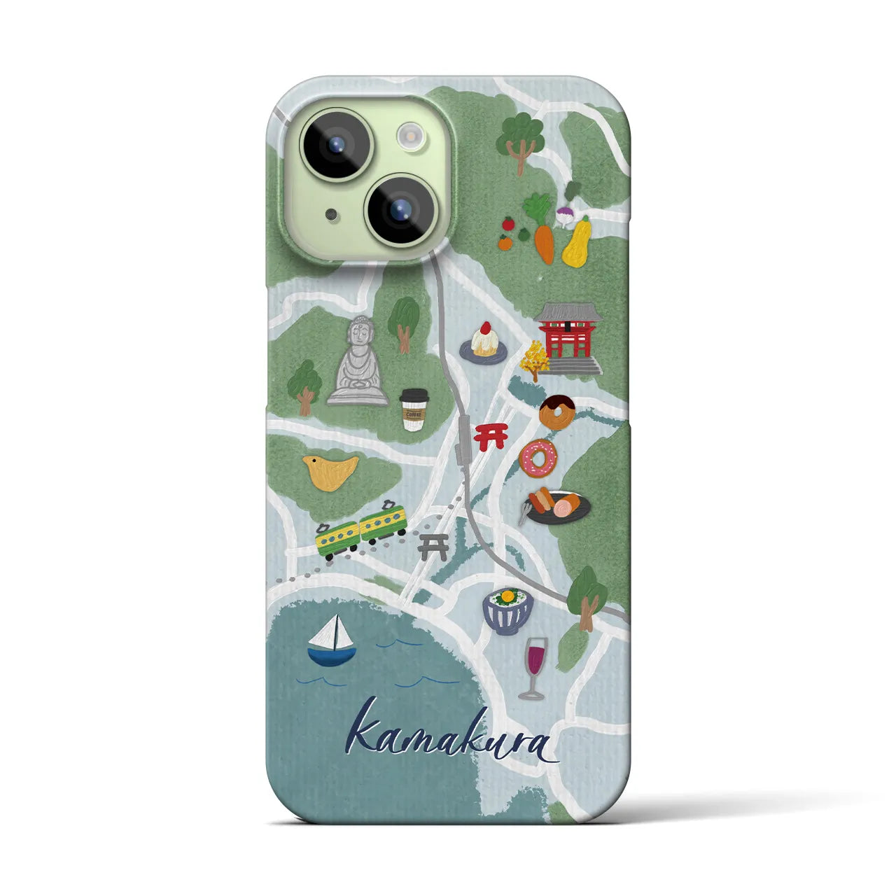【鎌倉】Walk & Eat iPhoneケース(バックカバータイプ)