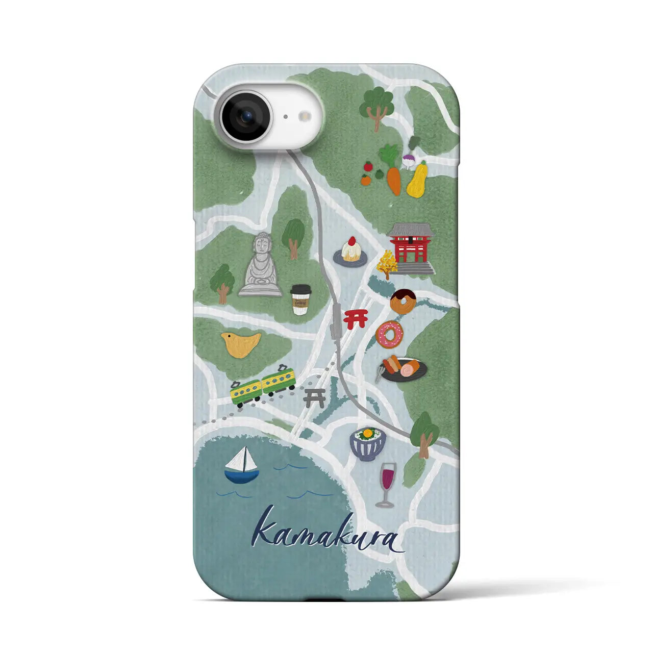 【鎌倉】Walk & Eat iPhoneケース(バックカバータイプ)