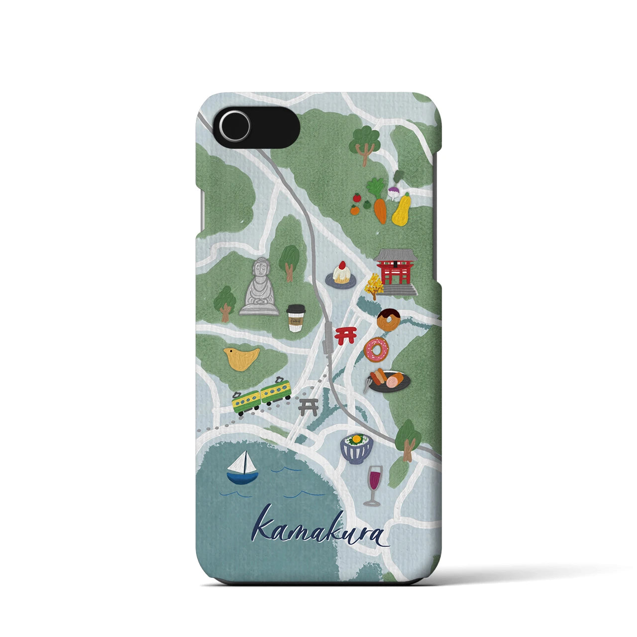 【鎌倉】Walk & Eat iPhoneケース(バックカバータイプ)