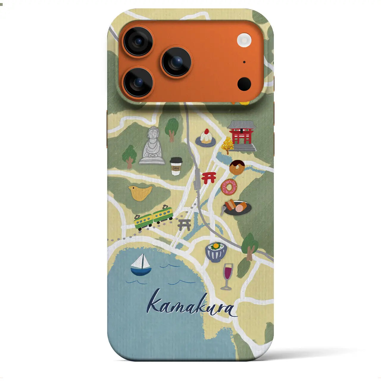 【鎌倉】Walk & Eat iPhoneケース(バックカバータイプ)