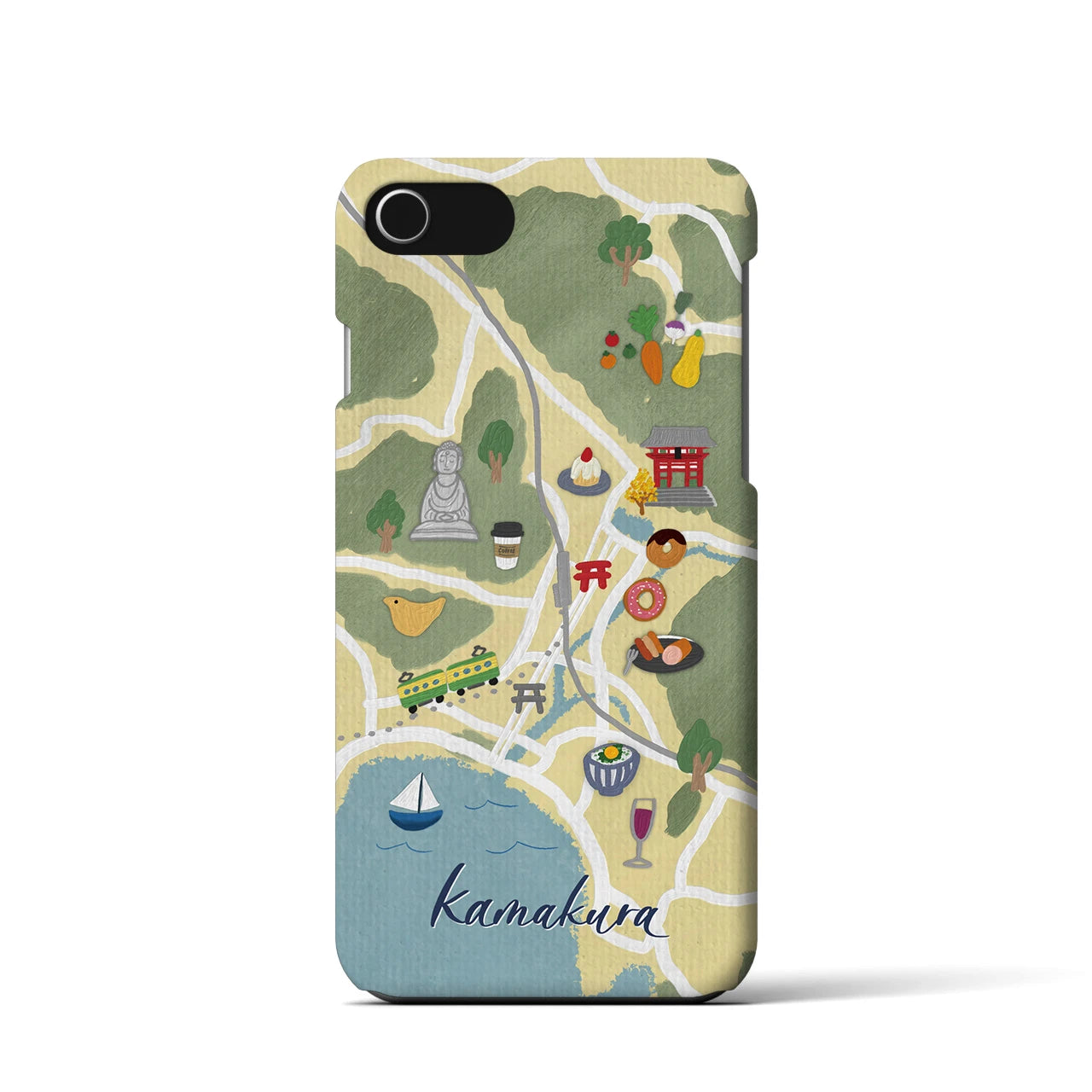 【鎌倉】Walk & Eat iPhoneケース(バックカバータイプ)