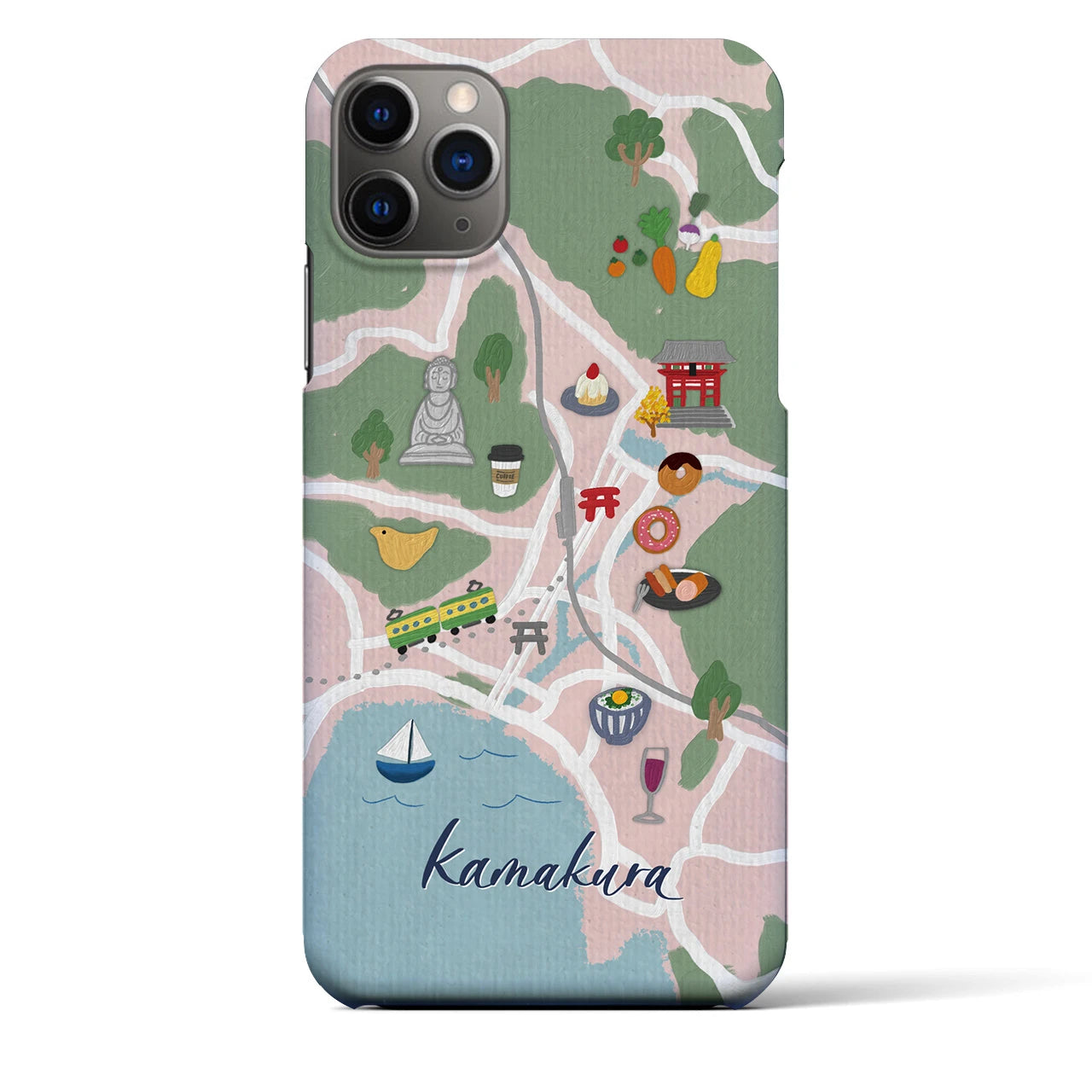 【鎌倉】Walk & Eat iPhoneケース(バックカバータイプ)