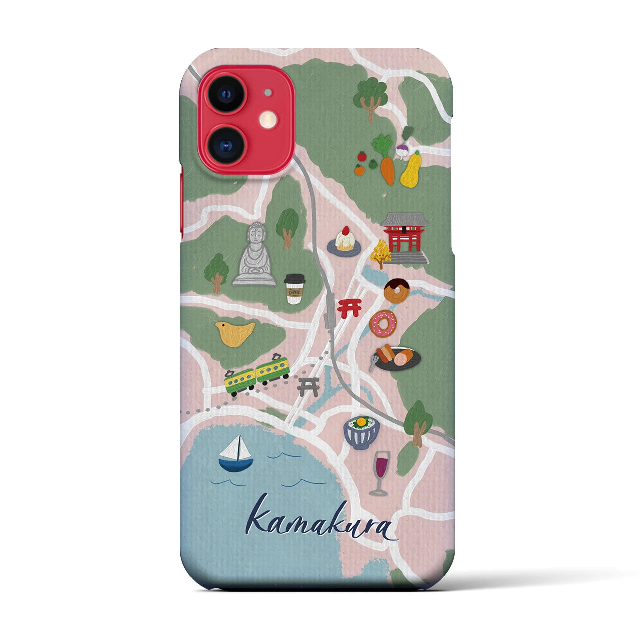 【鎌倉】Walk & Eat iPhoneケース(バックカバータイプ)
