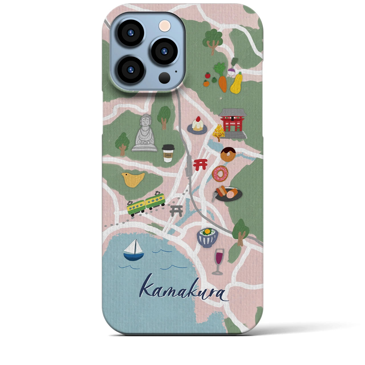 【鎌倉】Walk & Eat iPhoneケース(バックカバータイプ)