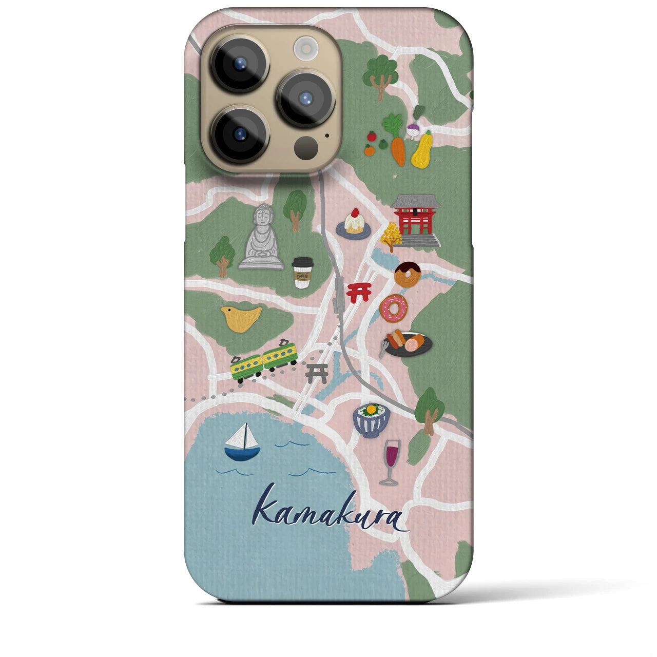 【鎌倉】Walk & Eat iPhoneケース(バックカバータイプ)