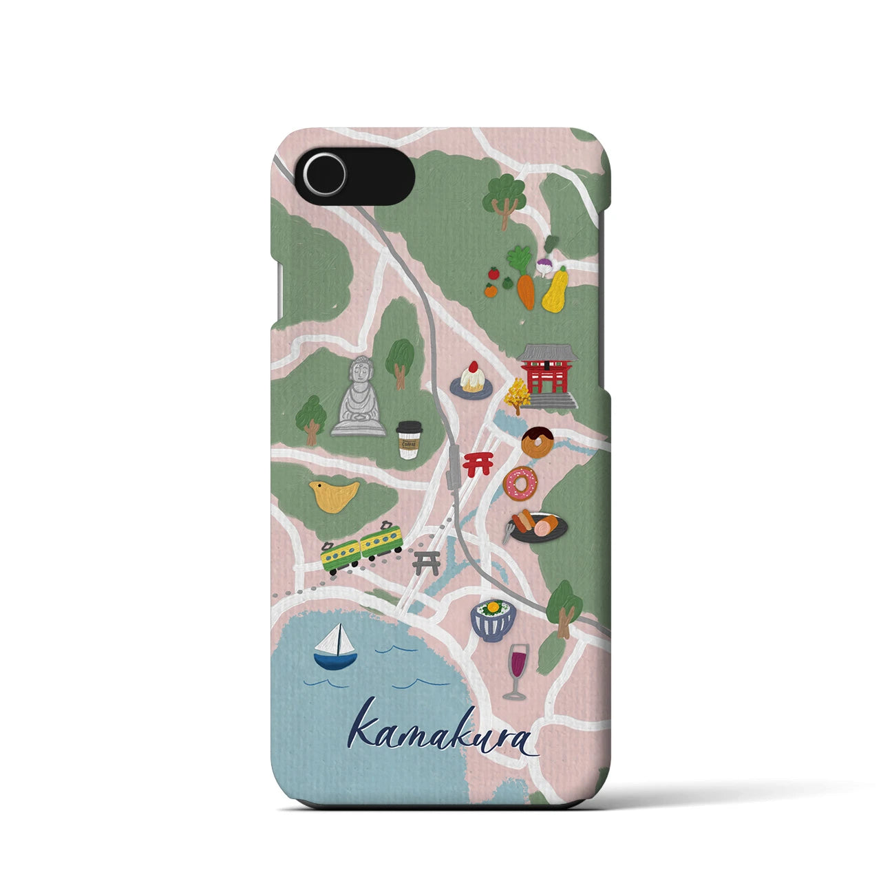 【鎌倉】Walk & Eat iPhoneケース(バックカバータイプ)