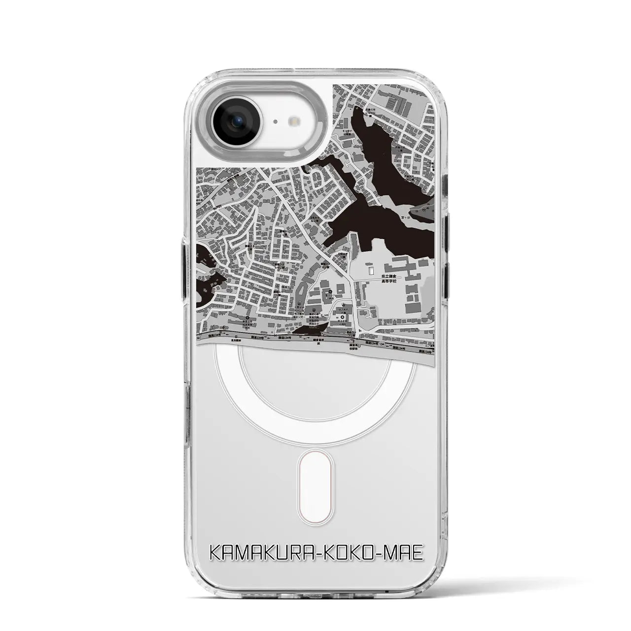【鎌倉高校前(神奈川県)】地図柄iPhoneケース(MagSafeタイプ)