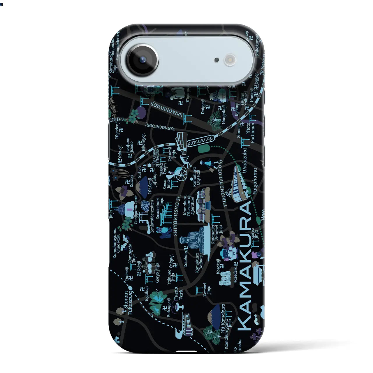 【鎌倉】イラストマップiPhoneケース(バックカバータイプ)