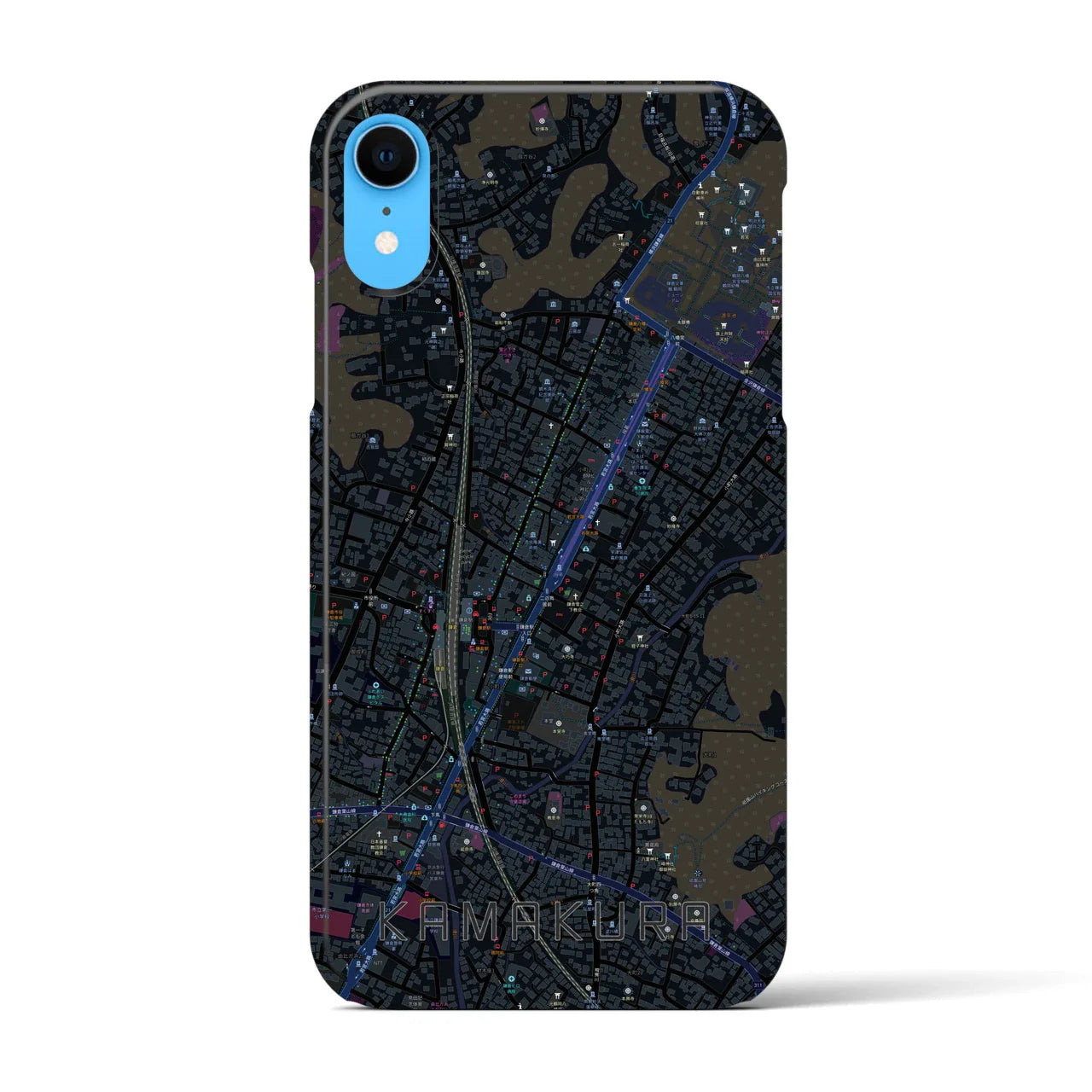 【鎌倉2(神奈川県)】地図柄iPhoneケース(バックカバータイプ)