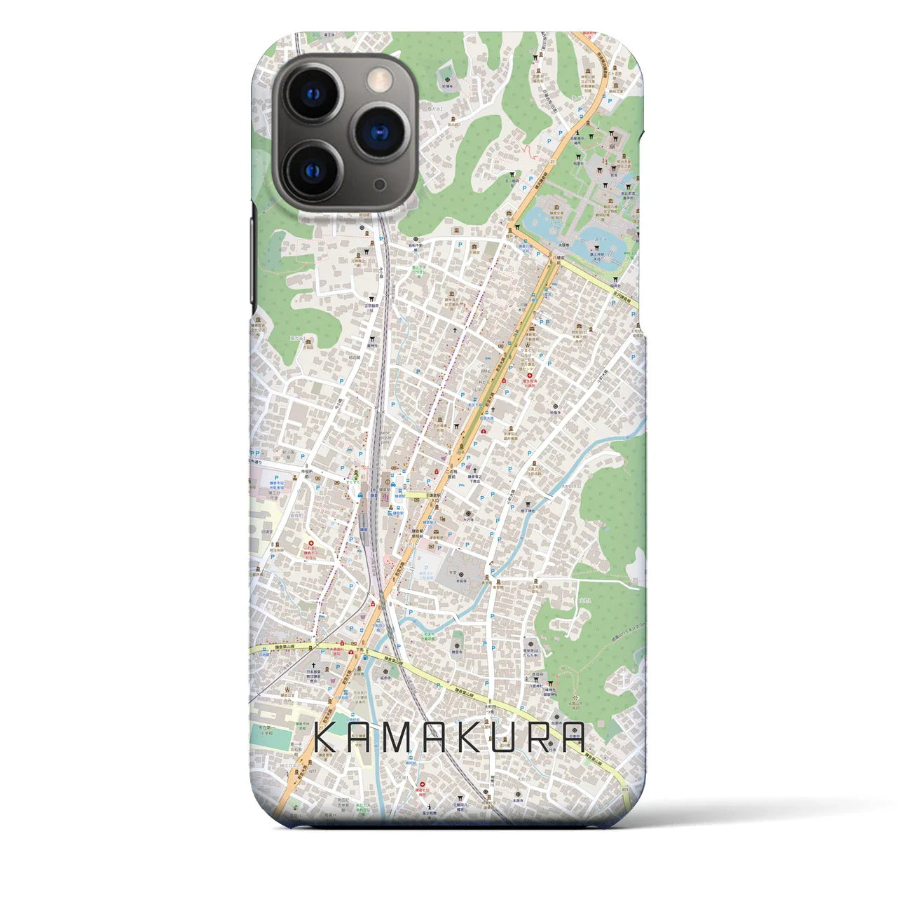 【鎌倉2(神奈川県)】地図柄iPhoneケース(バックカバータイプ)