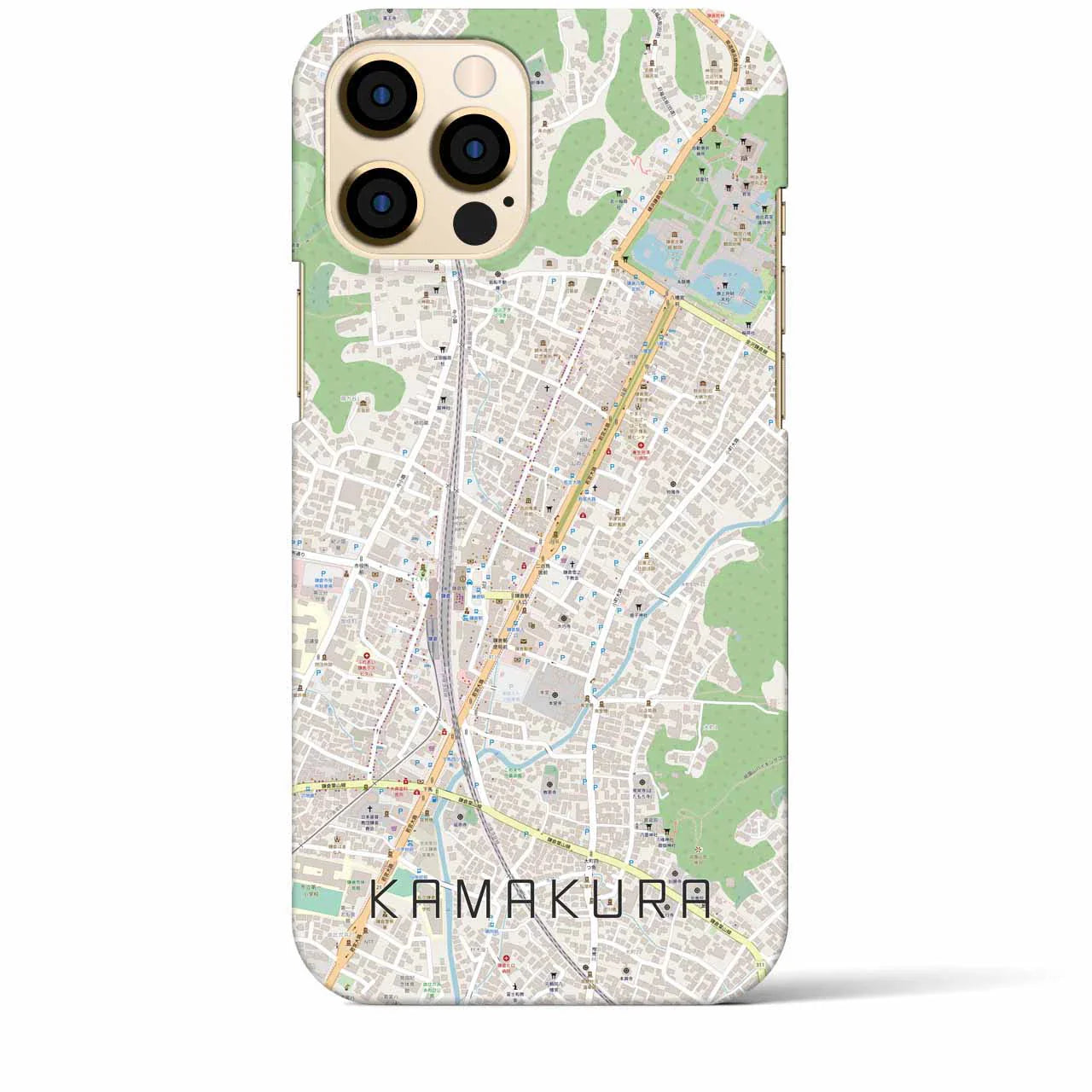 【鎌倉2(神奈川県)】地図柄iPhoneケース(バックカバータイプ)