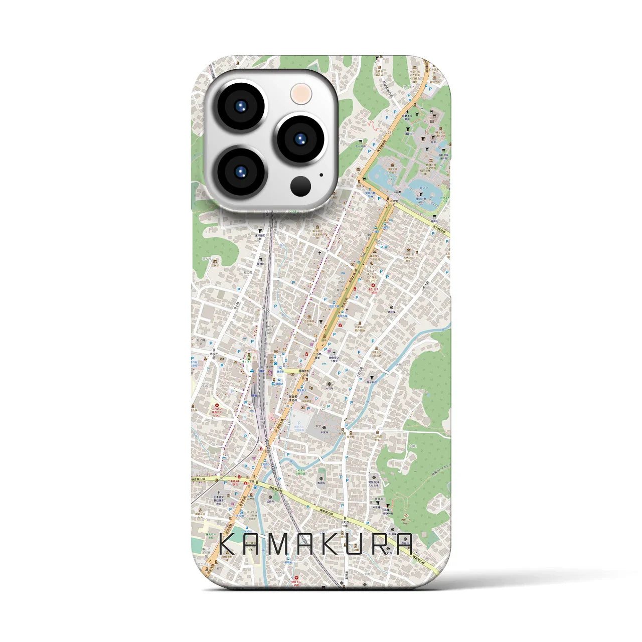 【鎌倉2(神奈川県)】地図柄iPhoneケース(バックカバータイプ)