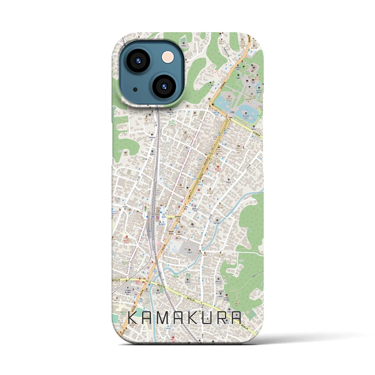 【鎌倉2(神奈川県)】地図柄iPhoneケース(バックカバータイプ)