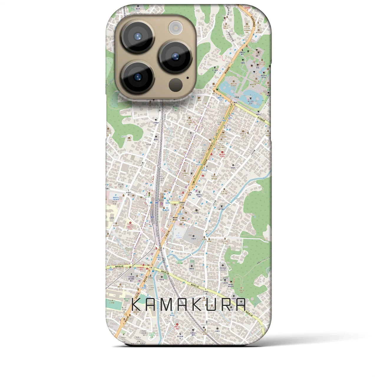【鎌倉2(神奈川県)】地図柄iPhoneケース(バックカバータイプ)