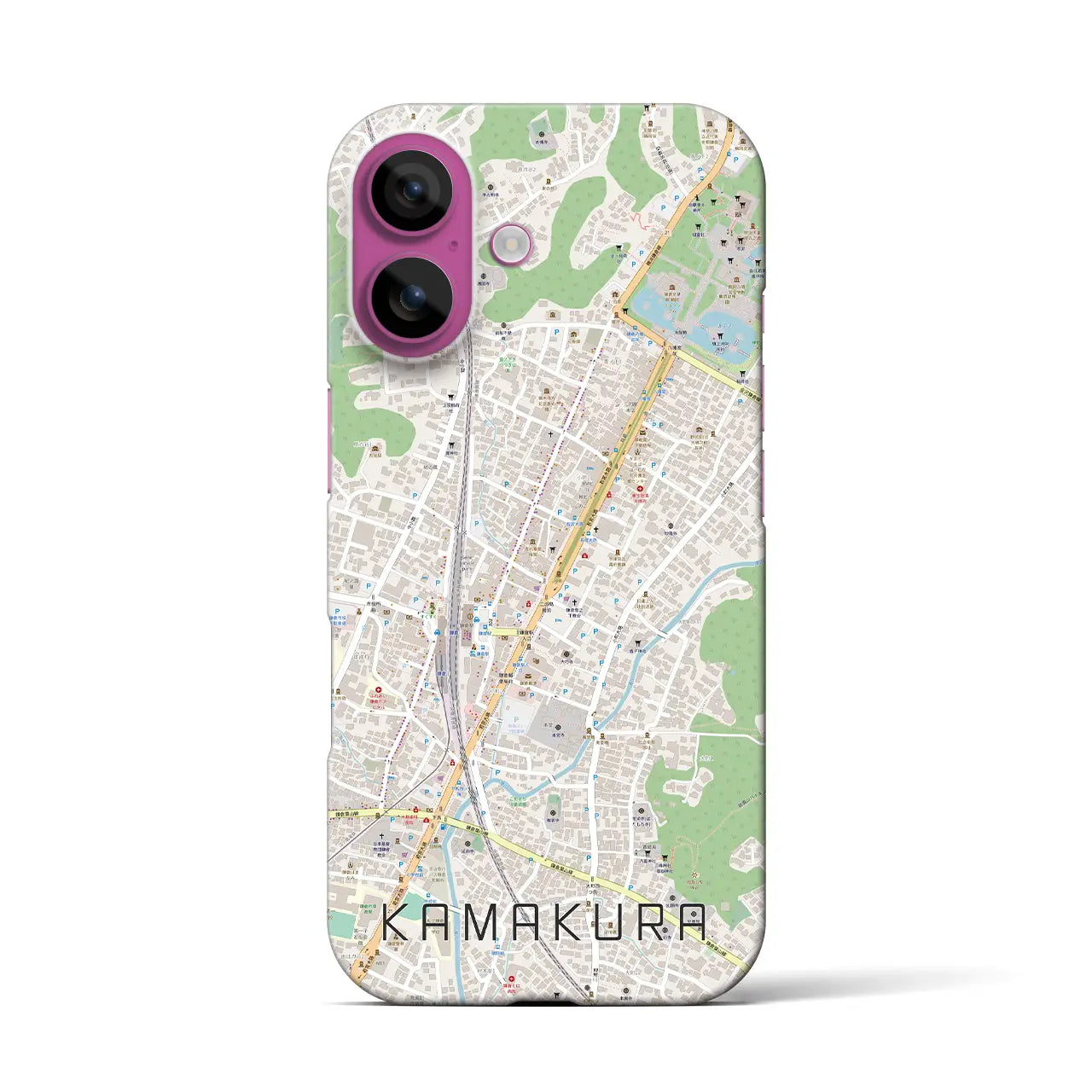 【鎌倉2(神奈川県)】地図柄iPhoneケース(バックカバータイプ)