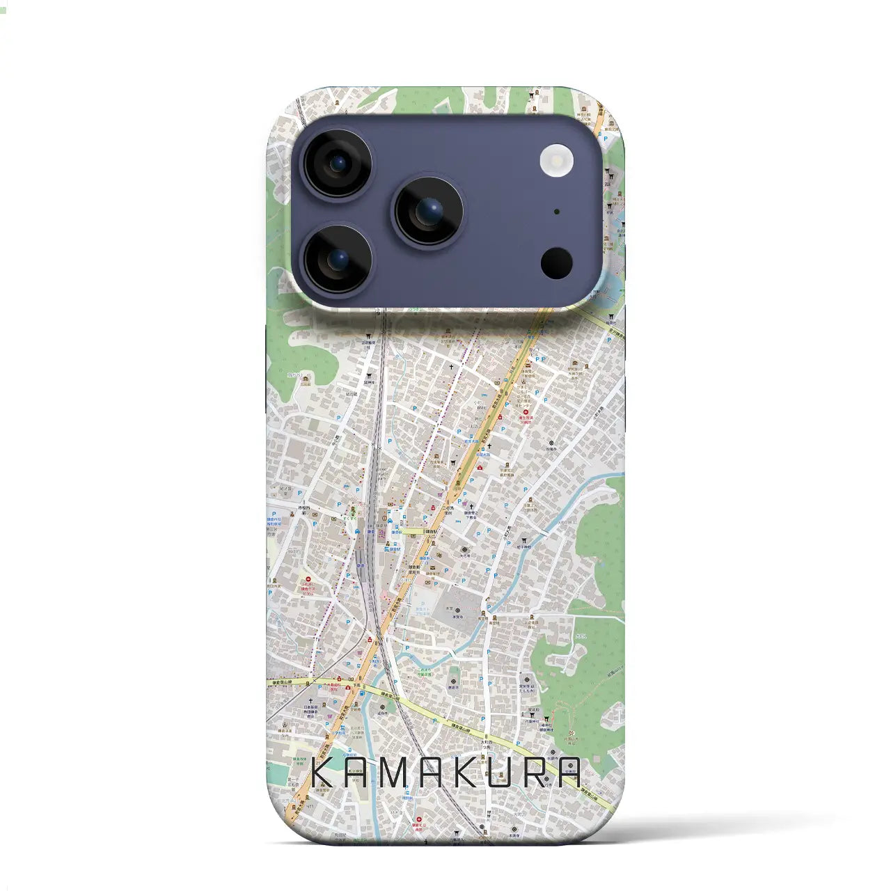 【鎌倉2(神奈川県)】地図柄iPhoneケース(バックカバータイプ)