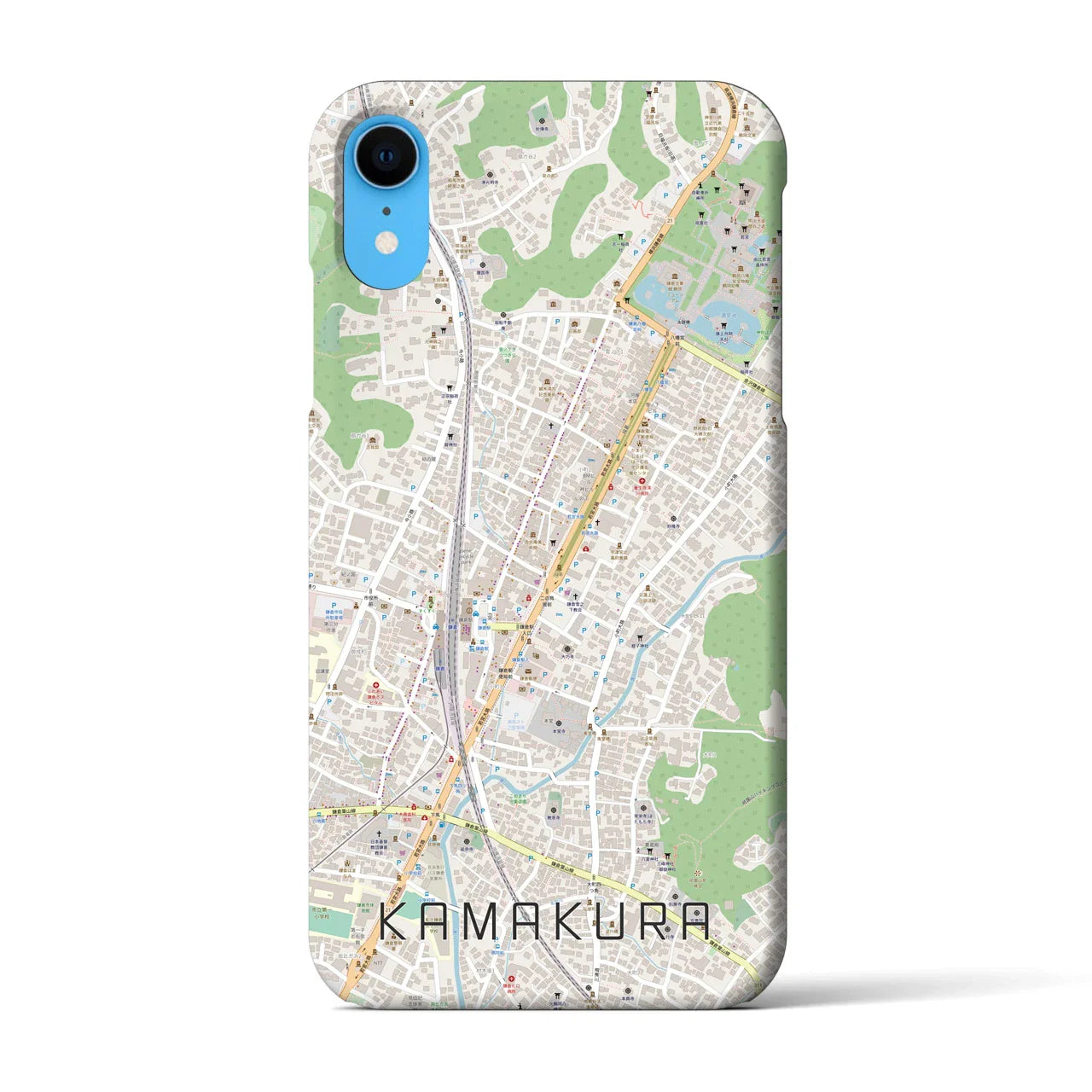 【鎌倉2(神奈川県)】地図柄iPhoneケース(バックカバータイプ)