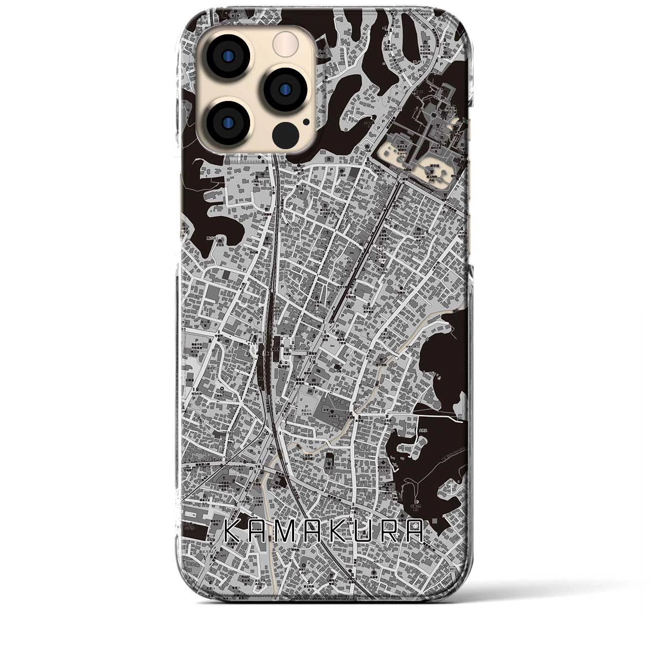 【鎌倉2(神奈川県)】地図柄iPhoneケース(クリアタイプ)