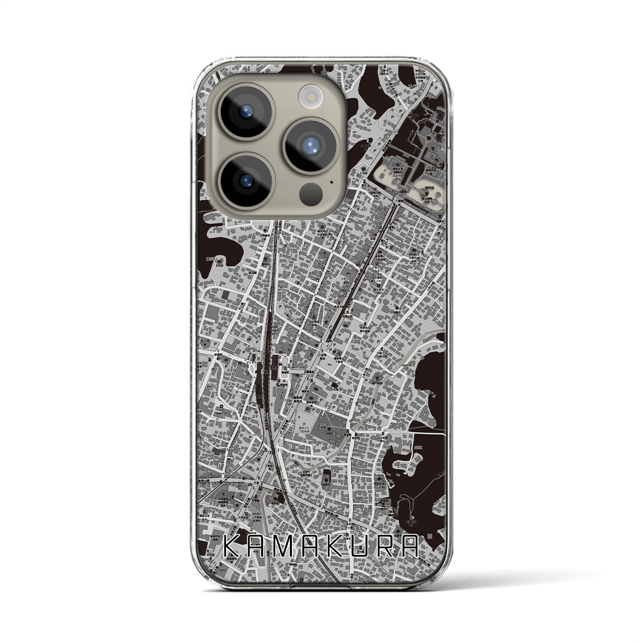 【鎌倉2(神奈川県)】地図柄iPhoneケース(クリアタイプ)