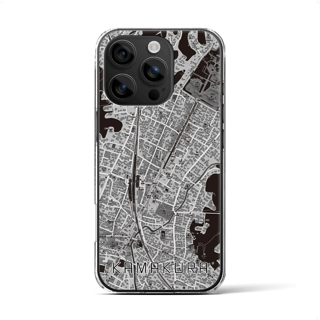 【鎌倉2(神奈川県)】地図柄iPhoneケース(クリアタイプ)