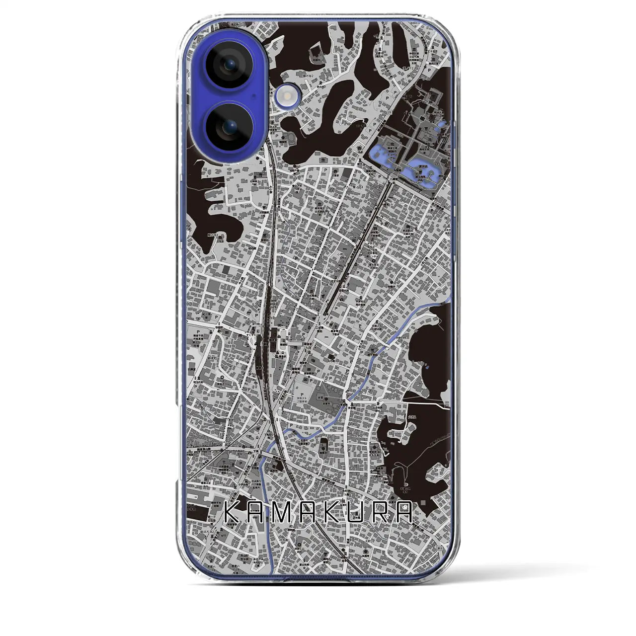 【鎌倉2(神奈川県)】地図柄iPhoneケース(クリアタイプ)