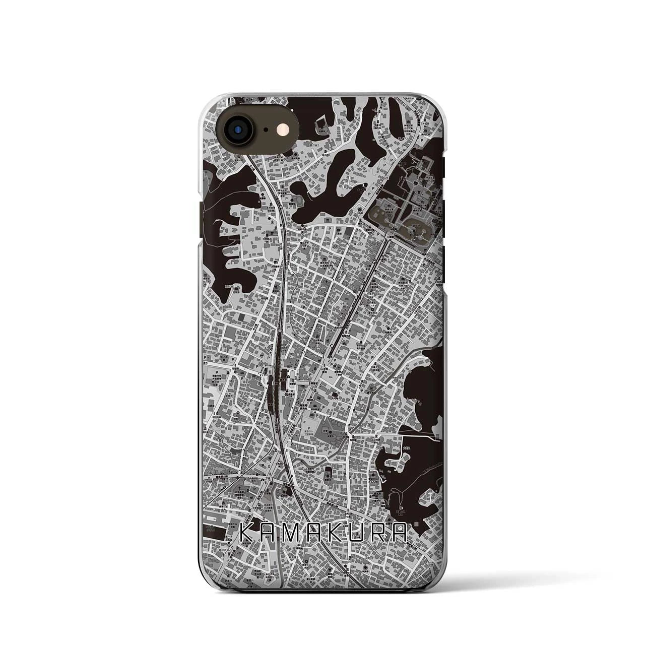 【鎌倉2(神奈川県)】地図柄iPhoneケース(クリアタイプ)