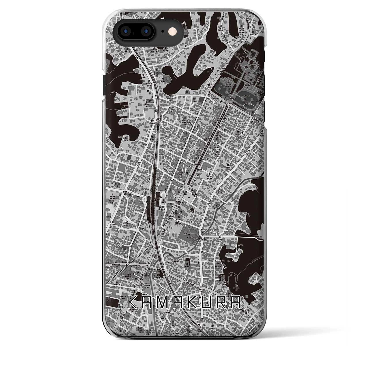 【鎌倉2(神奈川県)】地図柄iPhoneケース(クリアタイプ)