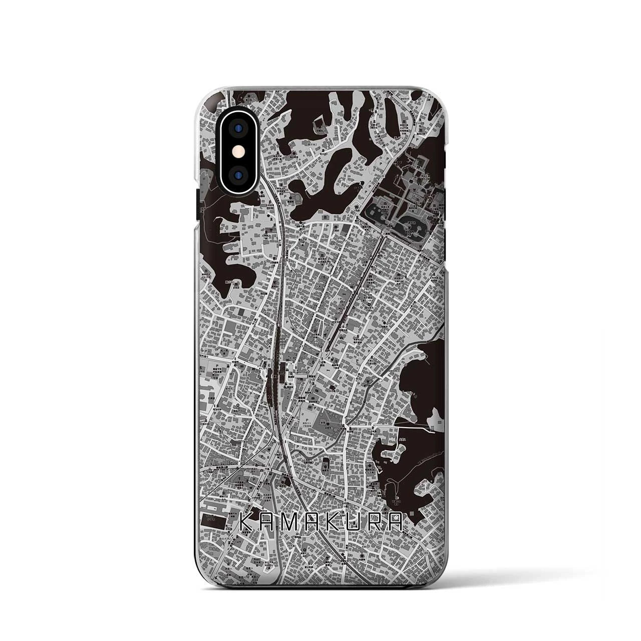 【鎌倉2(神奈川県)】地図柄iPhoneケース(クリアタイプ)
