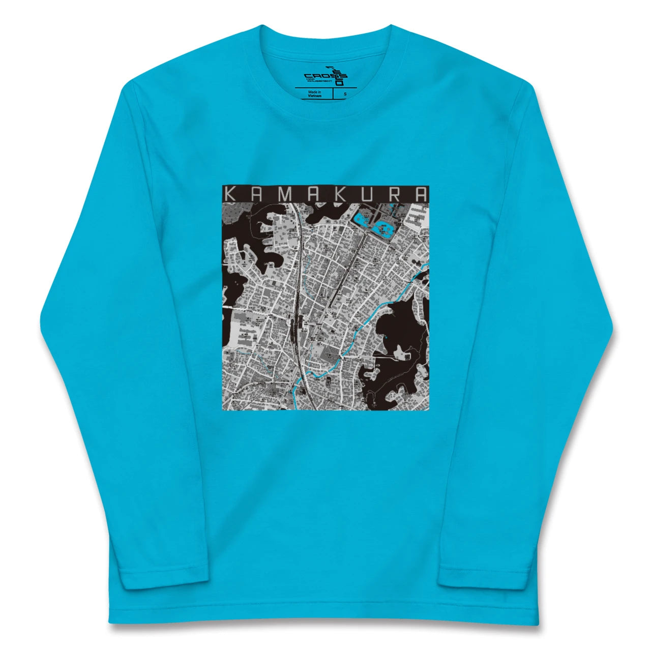 【鎌倉2(神奈川県)】地図柄ロングスリーブTシャツ