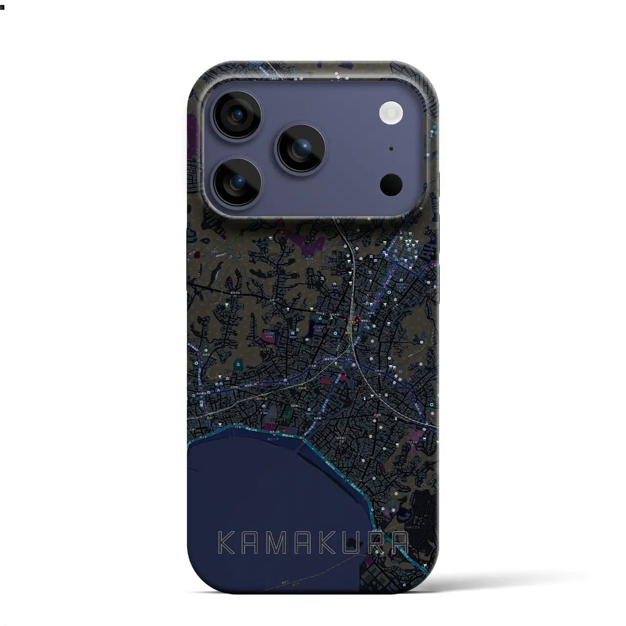 【鎌倉(神奈川県)】地図柄iPhoneケース(バックカバータイプ)