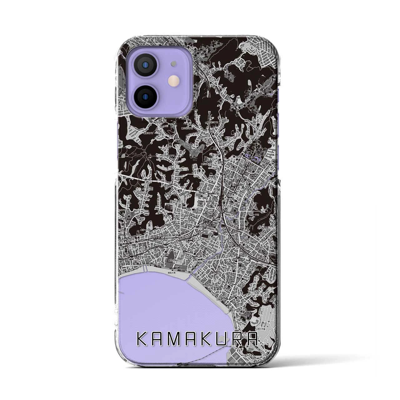 【鎌倉(神奈川県)】地図柄iPhoneケース(クリアタイプ)