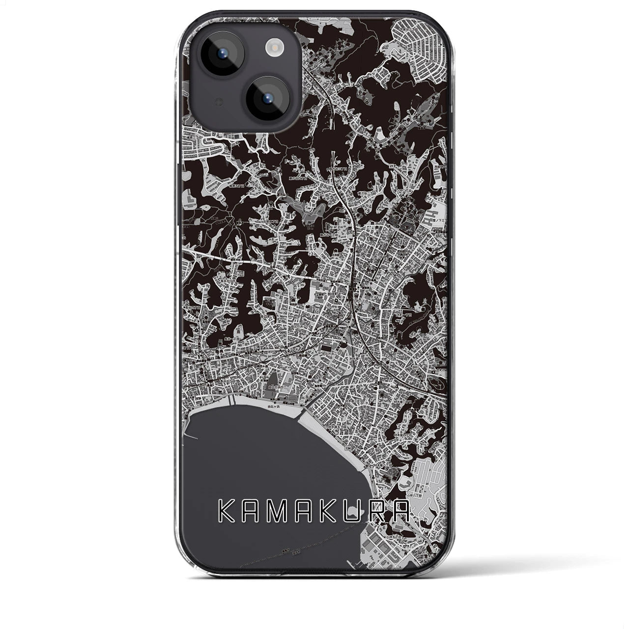【鎌倉(神奈川県)】地図柄iPhoneケース(クリアタイプ)