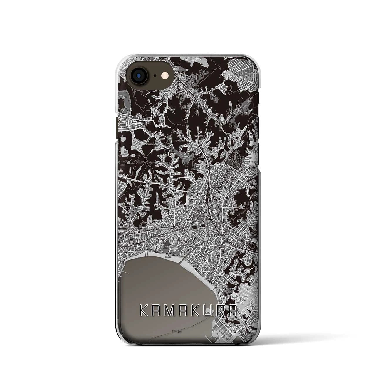 【鎌倉(神奈川県)】地図柄iPhoneケース(クリアタイプ)