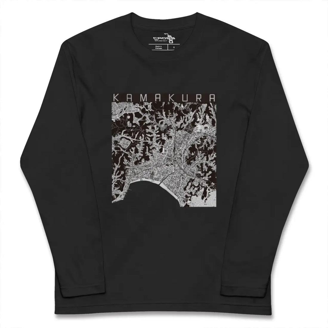 【鎌倉(神奈川県)】地図柄ロングスリーブTシャツ