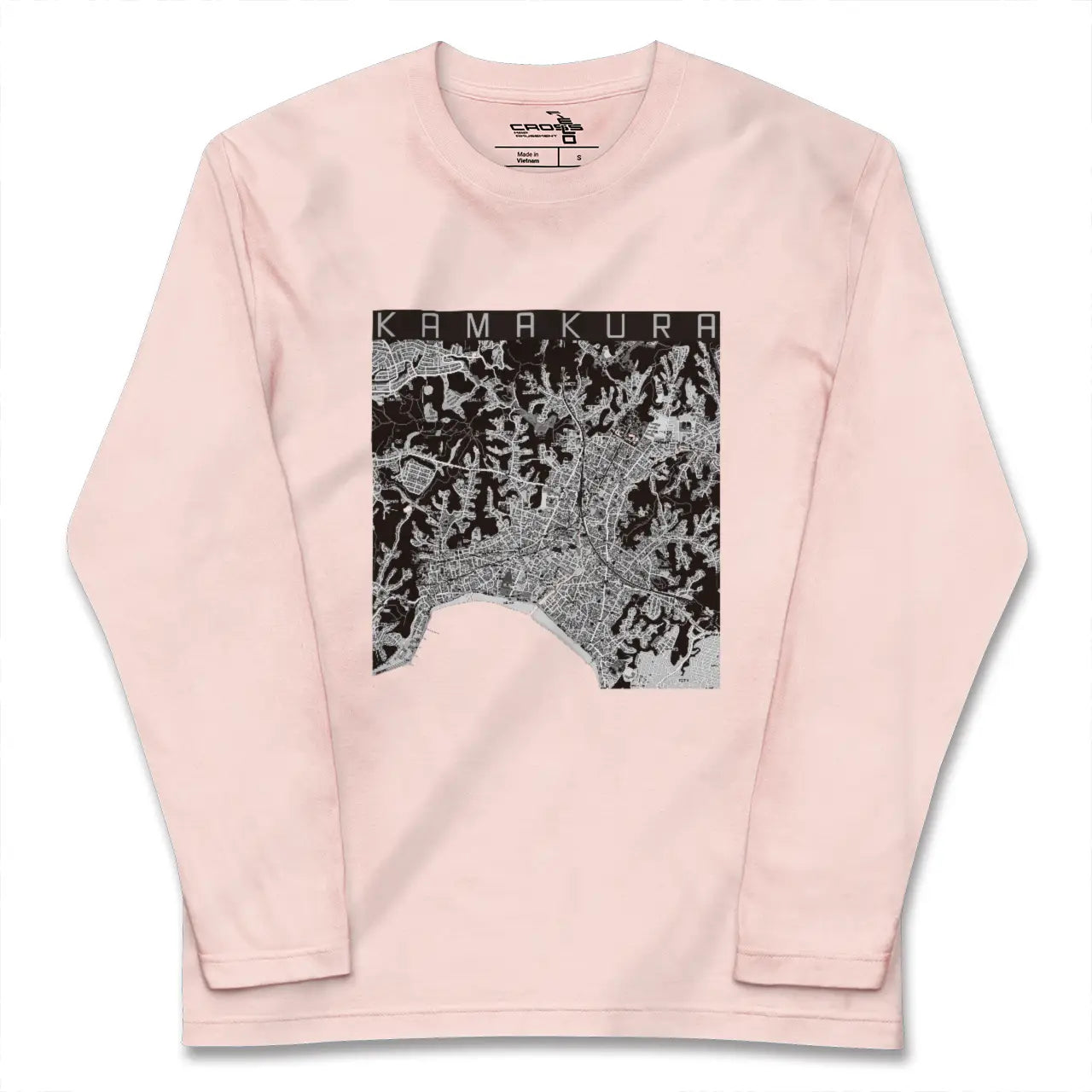 【鎌倉(神奈川県)】地図柄ロングスリーブTシャツ