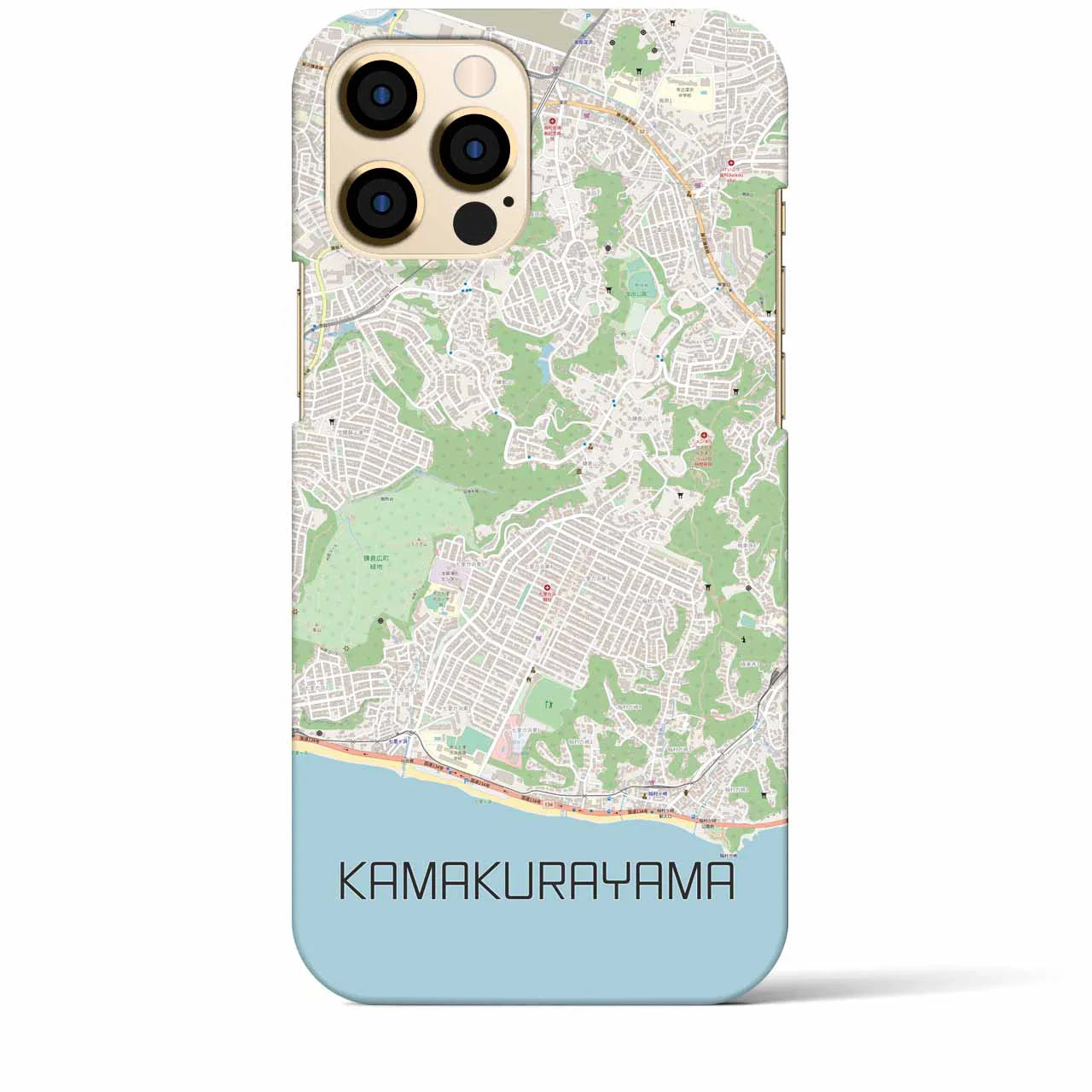 【鎌倉山(神奈川県)】地図柄iPhoneケース(バックカバータイプ)